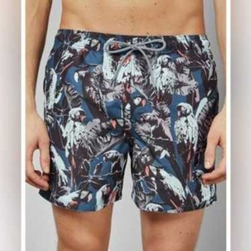 Ted Baker London Parrot Mens Resort Swim Trunks Size 4